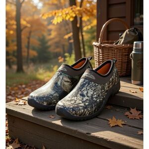 MUCK shoe UNISEX MEN 6/5.5 WOMEN 7/7.5 CAMO WATERPROOF CAMP